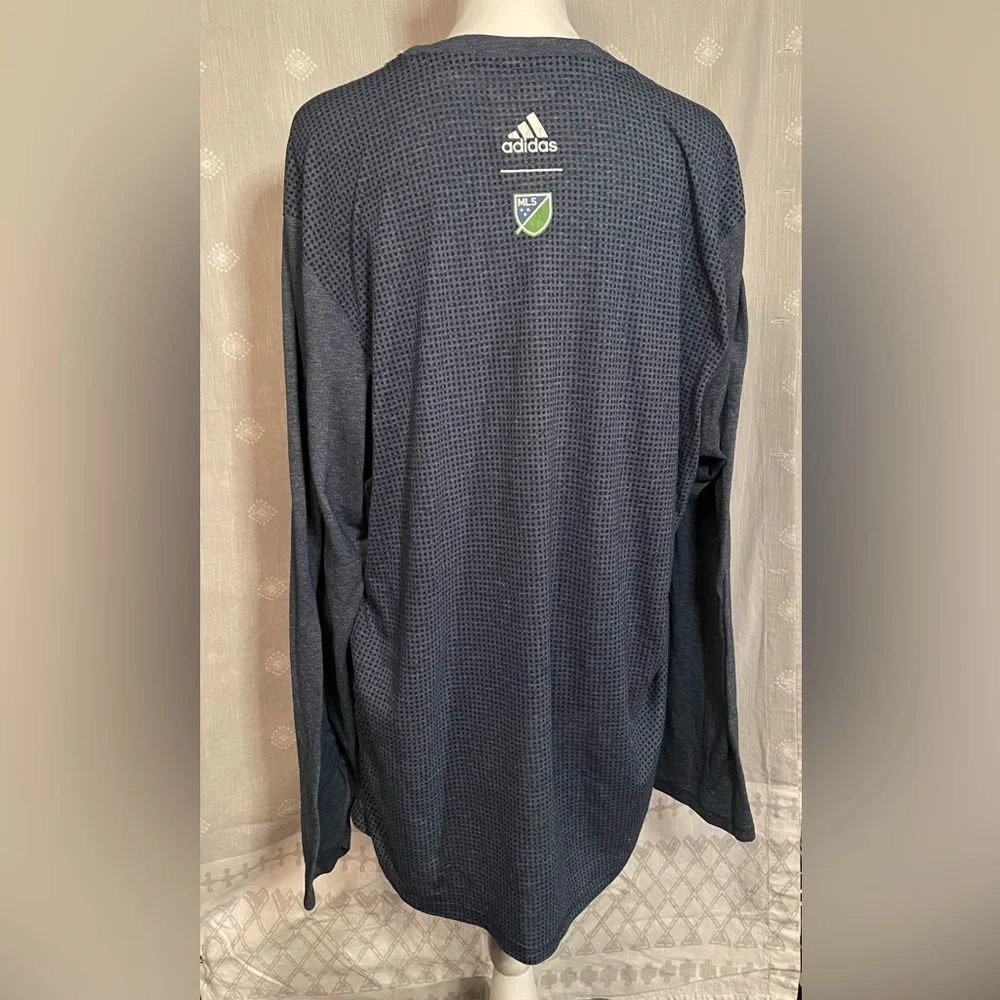 Adidas Seattle Sounders FC Navy Long Sleeve Shirt Size XXL